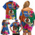 Personalised Tafea Day Family Matching Off Shoulder Short Dress and Hawaiian Shirt Proud To Be A Ni-Van Beauty Pacific Flower LT03 - Polynesian Pride