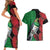 New Zealand Kereru And Pohutukawa Couples Matching Short Sleeve Bodycon Dress and Hawaiian Shirt Maori Tribal Tattoo