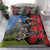 New Zealand Kea And Pohutukawa Bedding Set With The Mountain Landscape