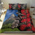 New Zealand Kea And Pohutukawa Bedding Set With The Mountain Landscape