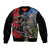 New Zealand Kea And Pohutukawa Bomber Jacket With The Mountain Landscape