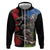 New Zealand Kea And Pohutukawa Hoodie With The Mountain Landscape