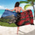 New Zealand Kea And Pohutukawa Sarong With The Mountain Landscape