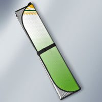 Cook Islands Rugby Auto Sun Shade Six Eight Two to The World - Tatau Tribal Motif