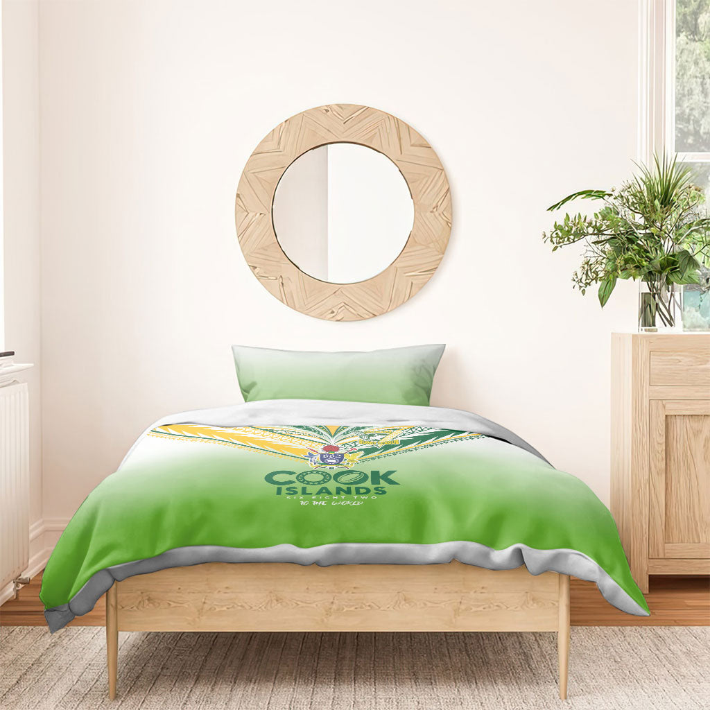 Cook Islands Rugby Bedding Set Six Eight Two to The World - Tatau Tribal Motif