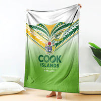Cook Islands Rugby Blanket Six Eight Two to The World - Tatau Tribal Motif