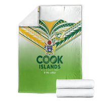 Cook Islands Rugby Blanket Six Eight Two to The World - Tatau Tribal Motif