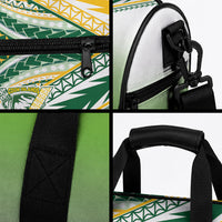 Cook Islands Rugby Duffle Bag Six Eight Two to The World - Tatau Tribal Motif