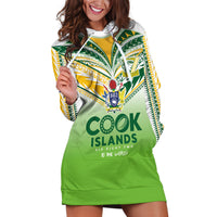Cook Islands Rugby Hoodie Dress Six Eight Two to The World - Tatau Tribal Motif