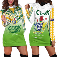 Cook Islands Rugby Hoodie Dress Six Eight Two to The World - Tatau Tribal Motif