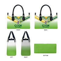 Cook Islands Rugby Leather Bag Six Eight Two to The World - Tatau Tribal Motif