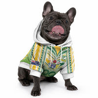 Cook Islands Rugby Pet Hoodie Six Eight Two to The World - Tatau Tribal Motif