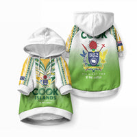 Cook Islands Rugby Pet Hoodie Six Eight Two to The World - Tatau Tribal Motif