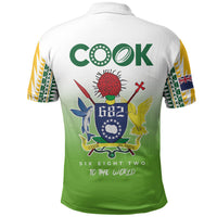 Cook Islands Rugby Polo Shirt Six Eight Two to The World - Tatau Tribal Motif