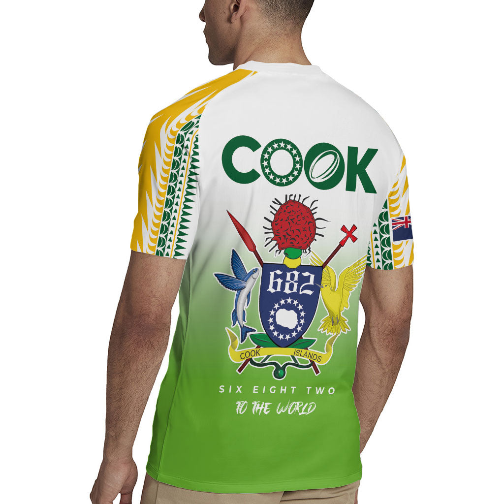 Cook Islands Rugby Rugby Jersey Six Eight Two to The World - Tatau Tribal Motif