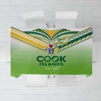 Cook Islands Rugby Tablecloth Six Eight Two to The World - Tatau Tribal Motif