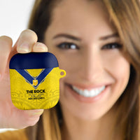 Niue Rugby AirPods Case Six Eight Three to The World - Hiapo Tribal Motif