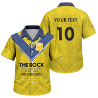 Niue Rugby Custom Family Matching Off Shoulder Maxi Dress and Hawaiian Shirt Six Eight Three to The World - Hiapo Tribal Motif