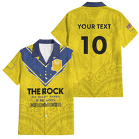 Niue Rugby Custom Family Matching Tank Maxi Dress and Hawaiian Shirt Six Eight Three to The World - Hiapo Tribal Motif