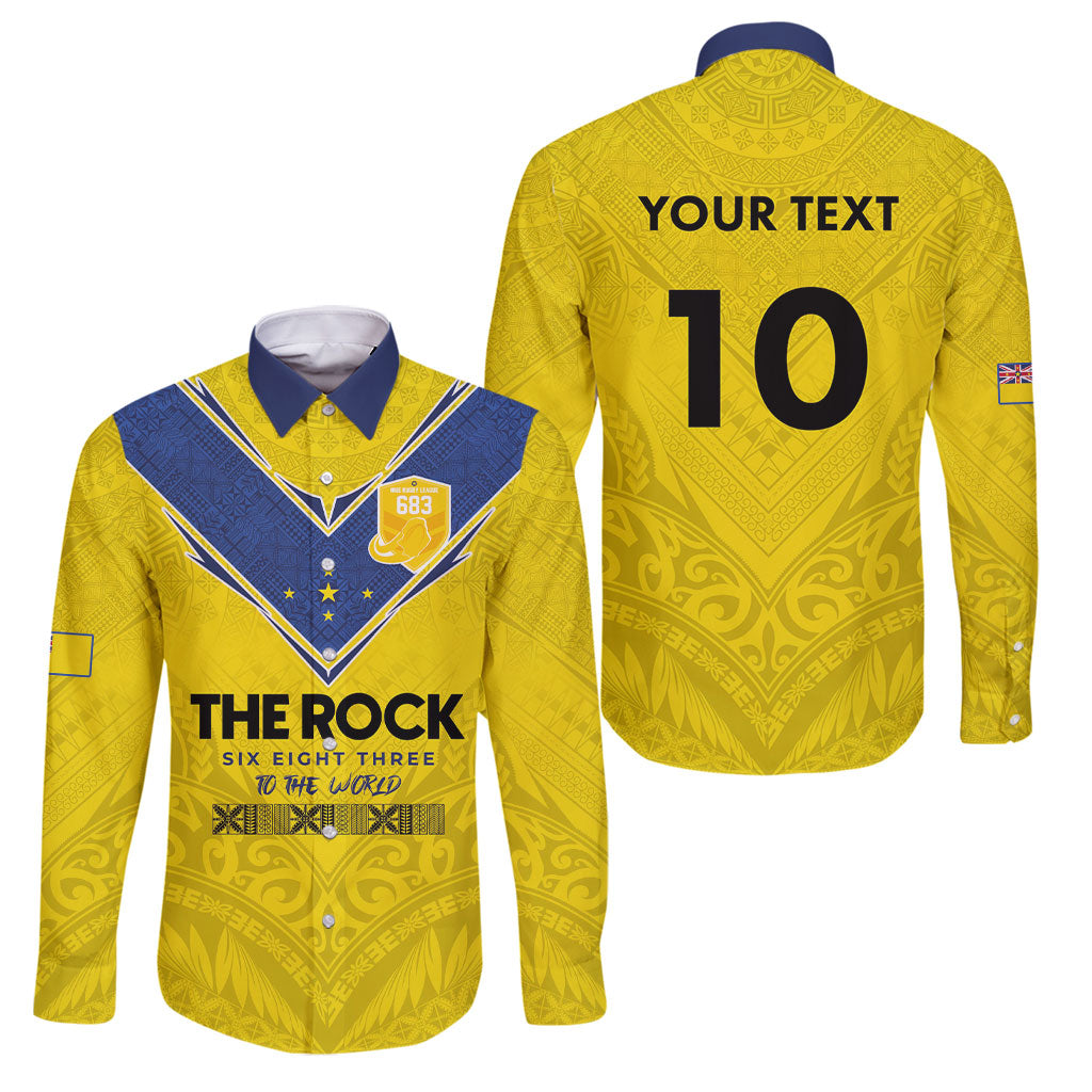 Niue Rugby Custom Family Matching Tank Maxi Dress and Hawaiian Shirt Six Eight Three to The World - Hiapo Tribal Motif