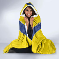 Niue Rugby Hooded Blanket Six Eight Three to The World - Hiapo Tribal Motif