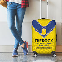 Niue Rugby Luggage Cover Six Eight Three to The World - Hiapo Tribal Motif