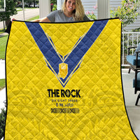 Niue Rugby Quilt Six Eight Three to The World - Hiapo Tribal Motif