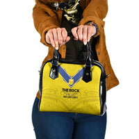 Niue Rugby Shoulder Handbag Six Eight Three to The World - Hiapo Tribal Motif