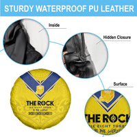 Niue Rugby Spare Tire Cover Six Eight Three to The World - Hiapo Tribal Motif