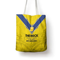 Niue Rugby Tote Bag Six Eight Three to The World - Hiapo Tribal Motif