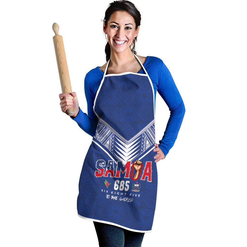 Samoa Rugby Apron Six Eight Five to The World - Pacific Motif