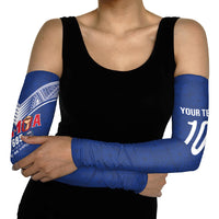 Samoa Rugby Custom Arm Sleeves Six Eight Five to The World - Pacific Motif