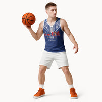 Samoa Rugby Custom Basketball Jersey Six Eight Five to The World - Pacific Motif LT03 - Polynesian Pride