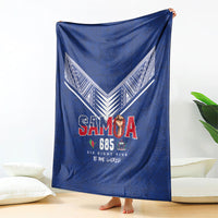 Samoa Rugby Blanket Six Eight Five to The World - Pacific Motif