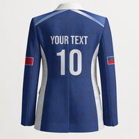 Samoa Rugby Custom Blazer Six Eight Five to The World - Pacific Motif