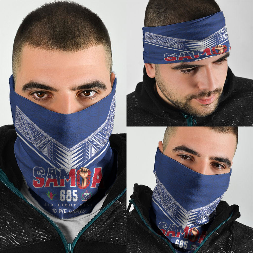 Samoa Rugby Neck Gaiter Six Eight Five to The World - Pacific Motif