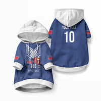 Samoa Rugby Custom Pet Hoodie Six Eight Five to The World - Pacific Motif