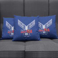 Samoa Rugby Pillow Cover Six Eight Five to The World - Pacific Motif