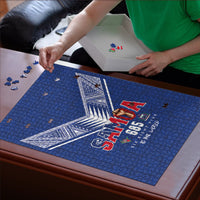 Samoa Rugby Puzzle Six Eight Five to The World - Pacific Motif