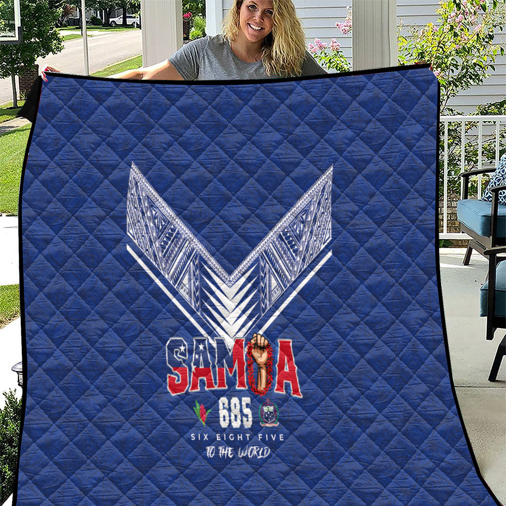Samoa Rugby Quilt Six Eight Five to The World - Pacific Motif LT03 Multicolor - Polynesian Pride