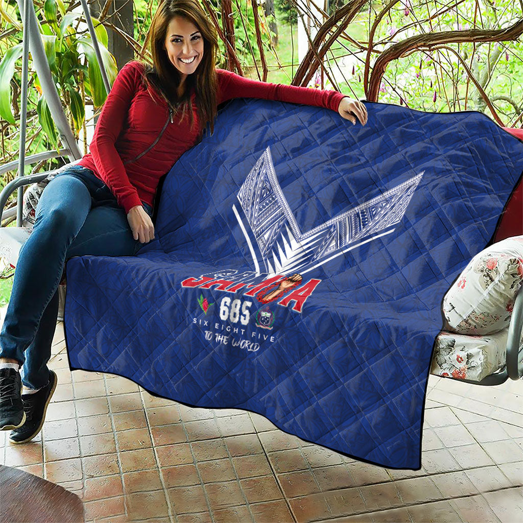 Samoa Rugby Quilt Six Eight Five to The World - Pacific Motif LT03 - Polynesian Pride