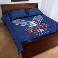 Samoa Rugby Quilt Bed Set Six Eight Five to The World - Pacific Motif