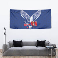 Samoa Rugby Tapestry Six Eight Five to The World - Pacific Motif