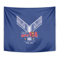 Samoa Rugby Tapestry Six Eight Five to The World - Pacific Motif