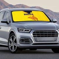 Papua New Guinea Rugby Auto Sun Shade Six Seven Five to The World - Melanesian Pattern LT03 - Polynesian Pride