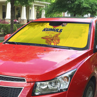 Papua New Guinea Rugby Auto Sun Shade Six Seven Five to The World - Melanesian Pattern LT03 - Polynesian Pride