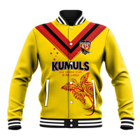 Papua New Guinea Rugby Custom Baseball Jacket Six Seven Five to The World - Melanesian Pattern