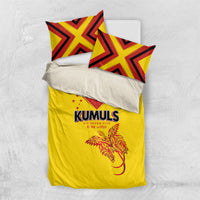 Papua New Guinea Rugby Bedding Set Six Seven Five to The World - Melanesian Pattern