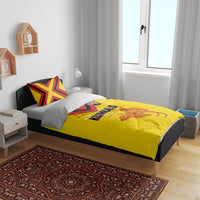 Papua New Guinea Rugby Bedding Set Six Seven Five to The World - Melanesian Pattern