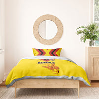 Papua New Guinea Rugby Bedding Set Six Seven Five to The World - Melanesian Pattern